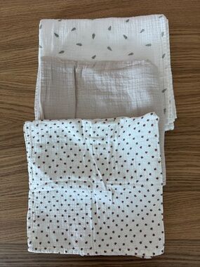 Mushie - Organic Cotton Muslin Swaddle Blanket- 3-Pack